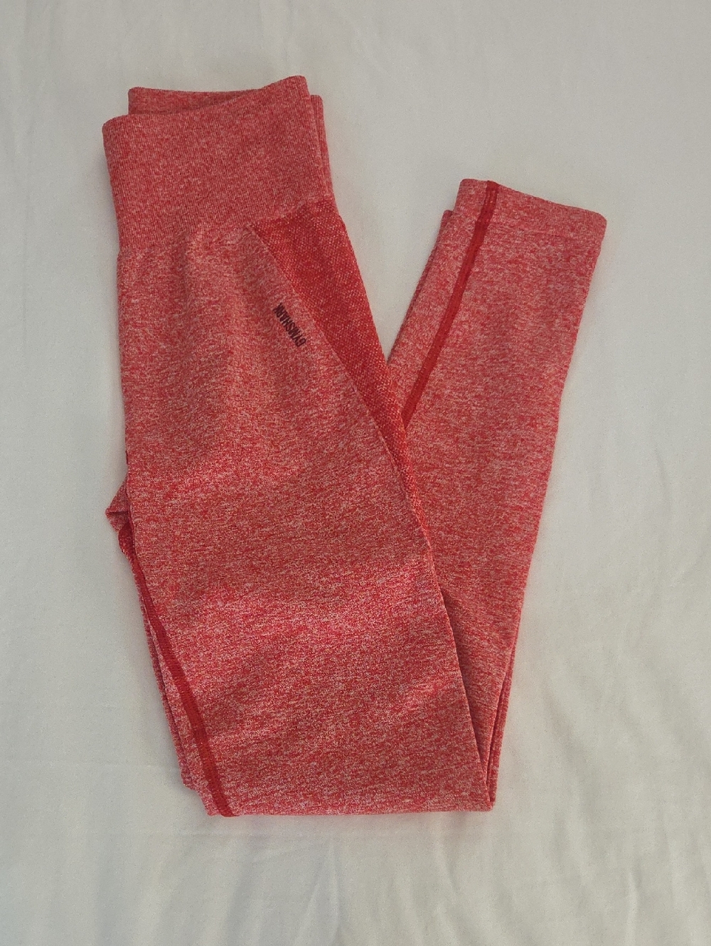 Gymshark Red Heather Athletic Leggings